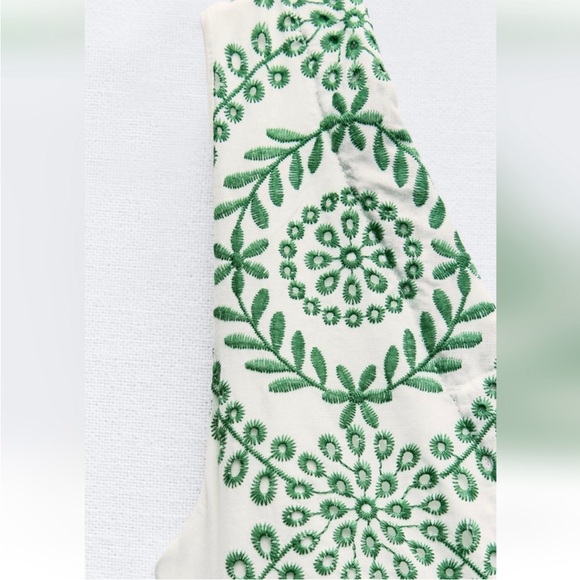 Zara NEW perforated knotted embroidered dress 3356/697 - Picture 5 of 13